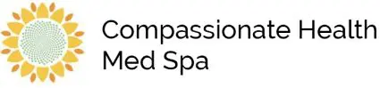 A black and white image of the compassion and spa logo.